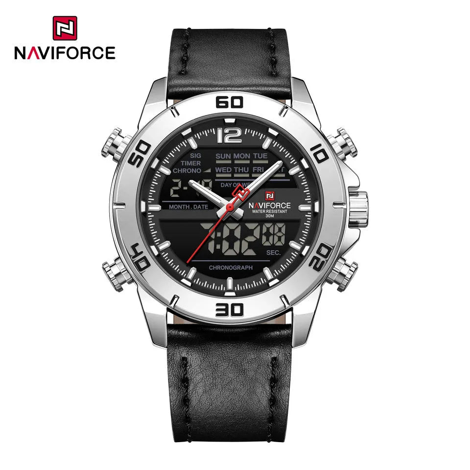 Naviforce 9253L For Man - Silver Black
