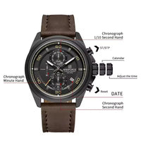 Naviforce 8075 For Men - Dark Brown Black