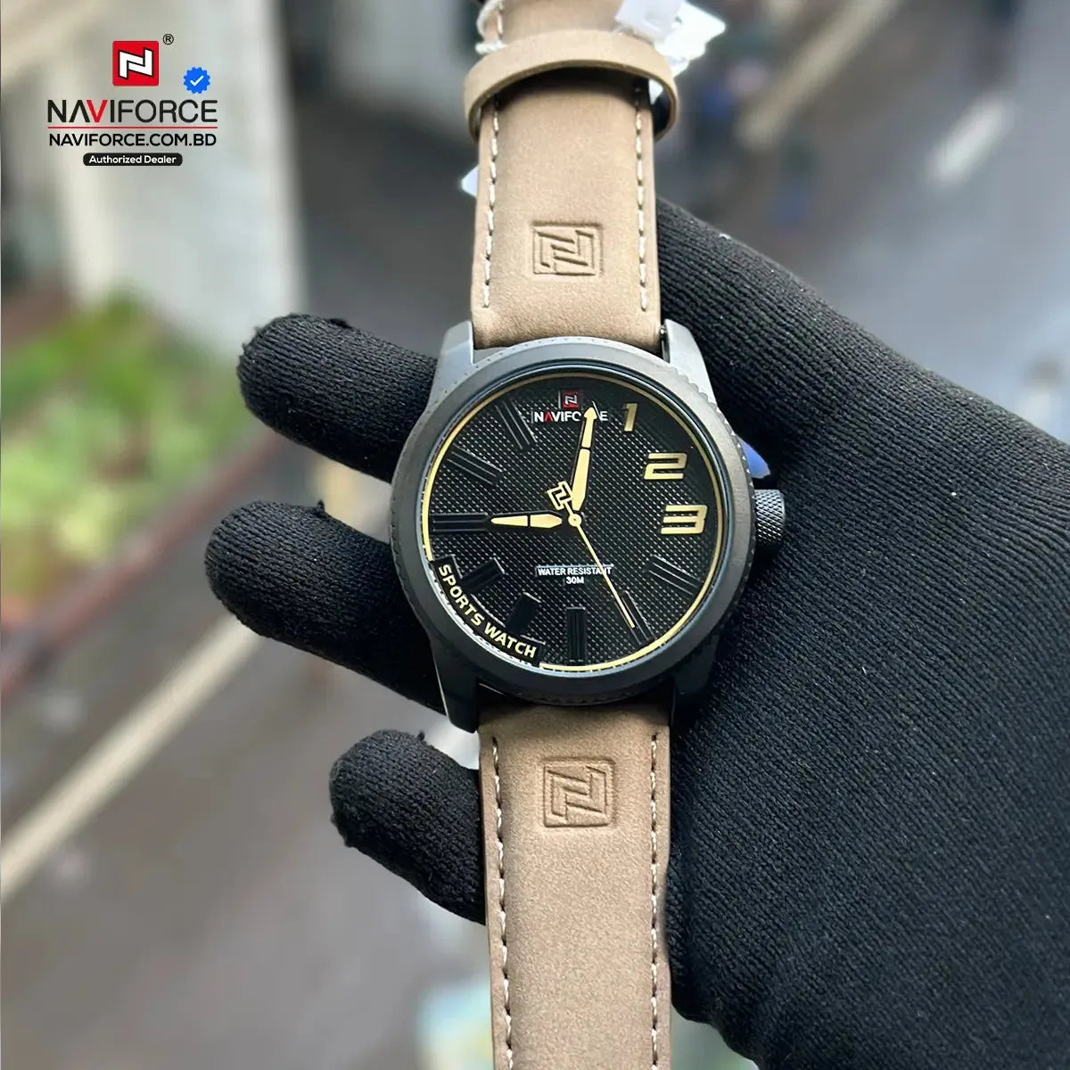 Naviforce 9202 L - Black Brown