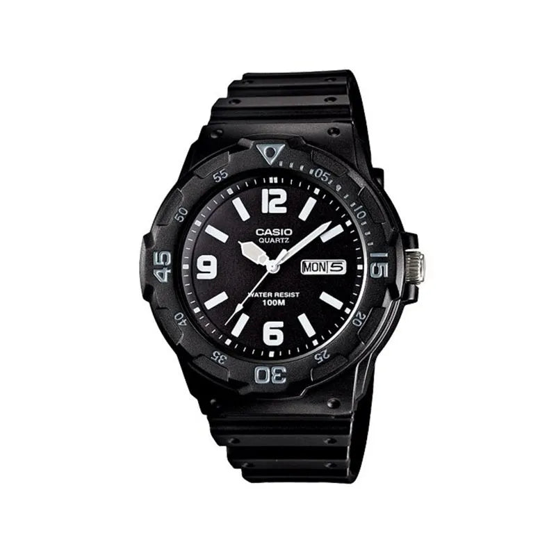 Casio Youth Day Date Red Resin Belt Watch MRW-200H-1B2VDF