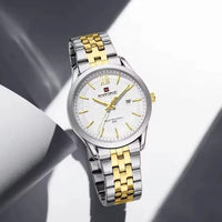 Naviforce 9255 For Men - Silver Gold