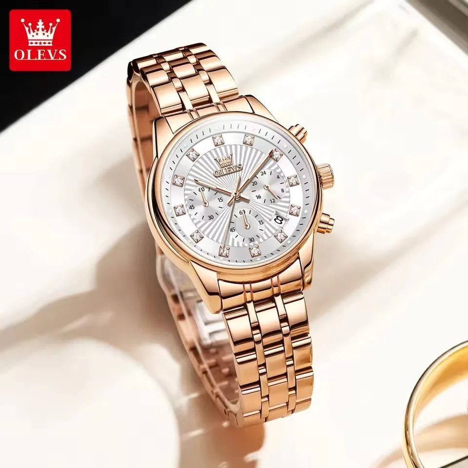 Olevs 3669 For Women - Rose White