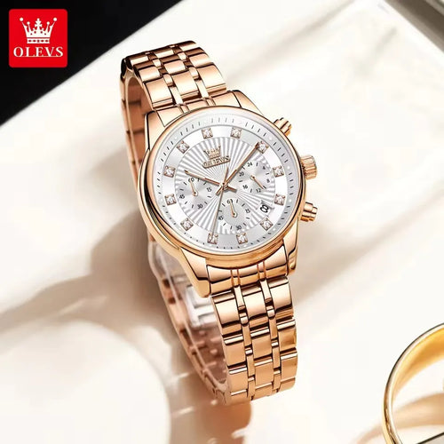 Olevs 3669 For Women - Rose White