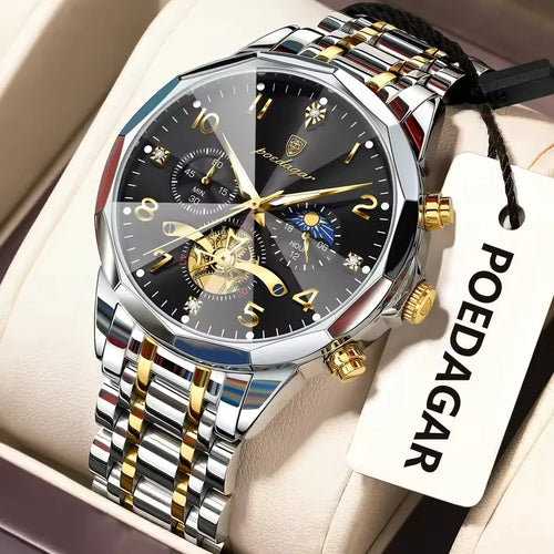 Poedagar 939 For Men - Silver Gold Blue