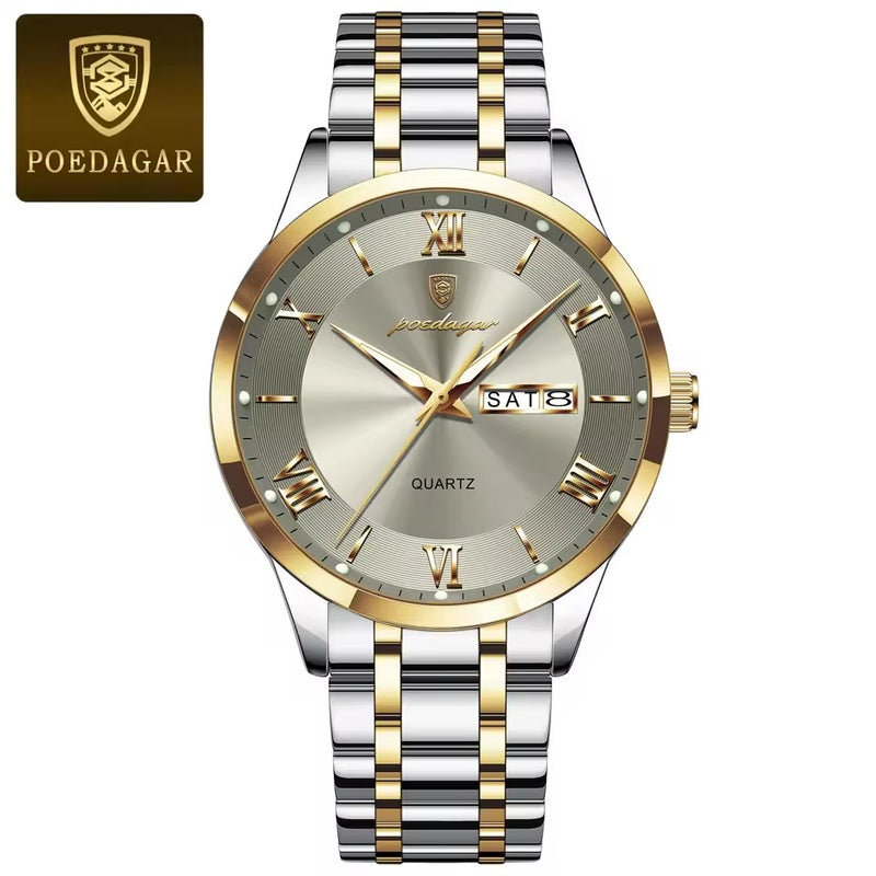 Poedagar 978 CH For Men - Silver Blue
