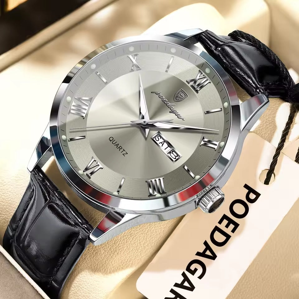 Poedagar 978 CH For Men - Silver Gold Black
