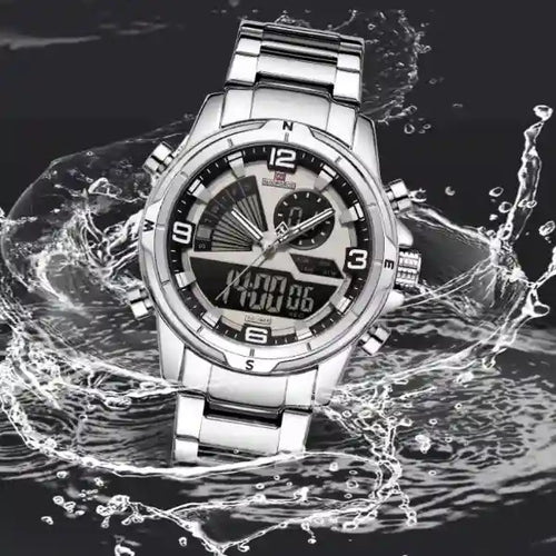 Naviforce 9257 For Men - Silver Gray
