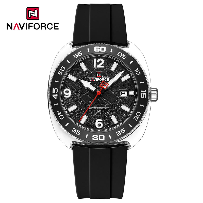 Naviforce 7132 - Silver Black For Men