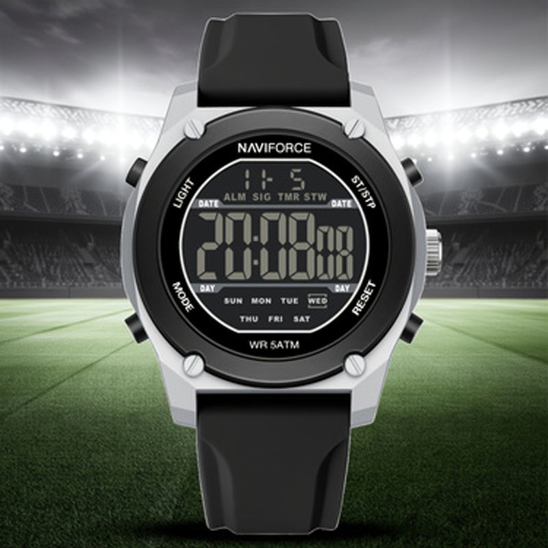 Naviforce 7134 -Black White For Men