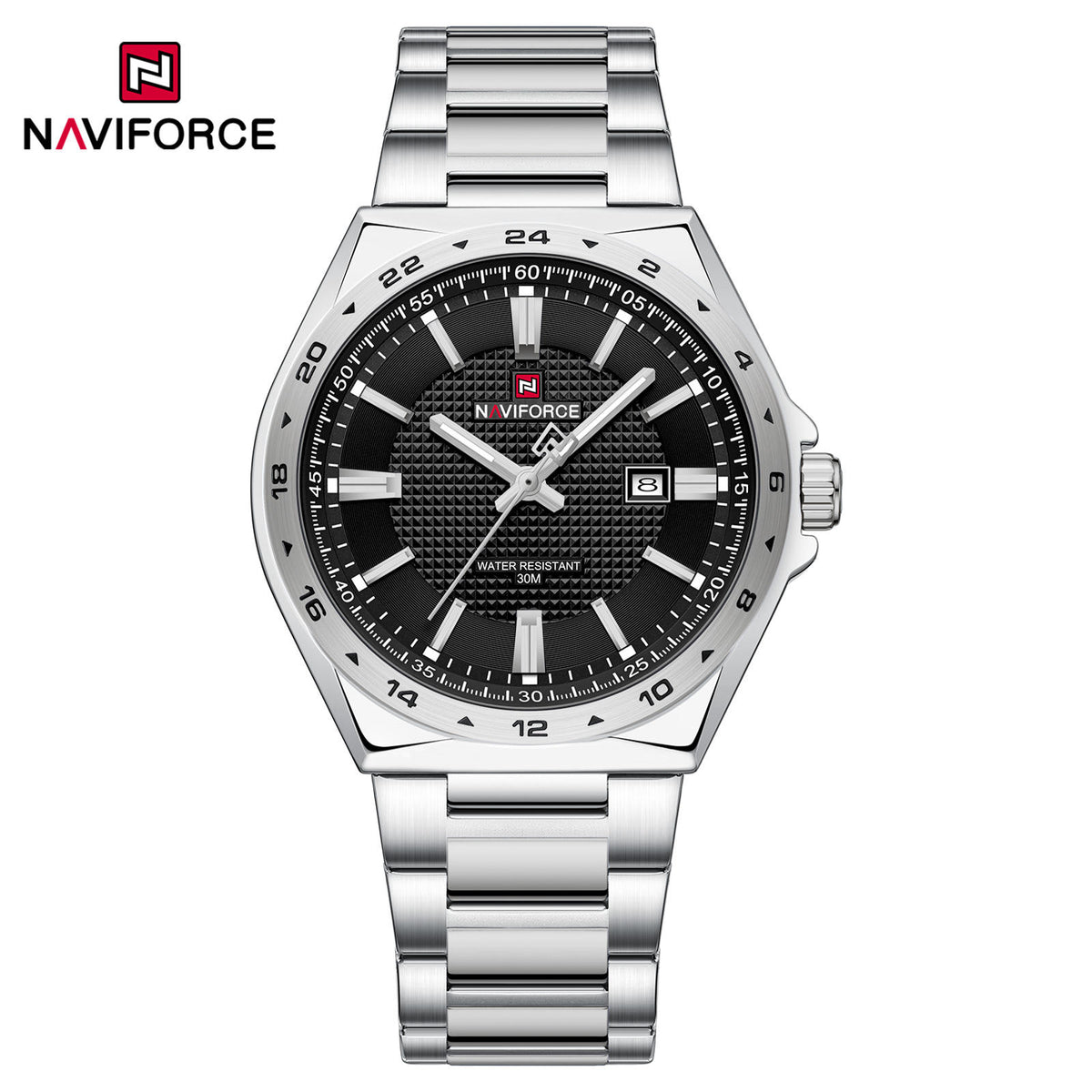 Naviforce - 9266 Silver Black for Men