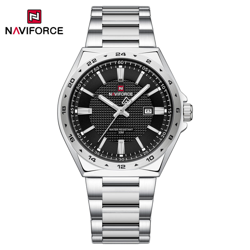 Naviforce - 9266 Silver Black for Men