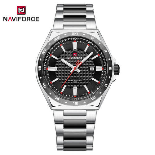 Naviforce - 9266 Silver Black Red for Men