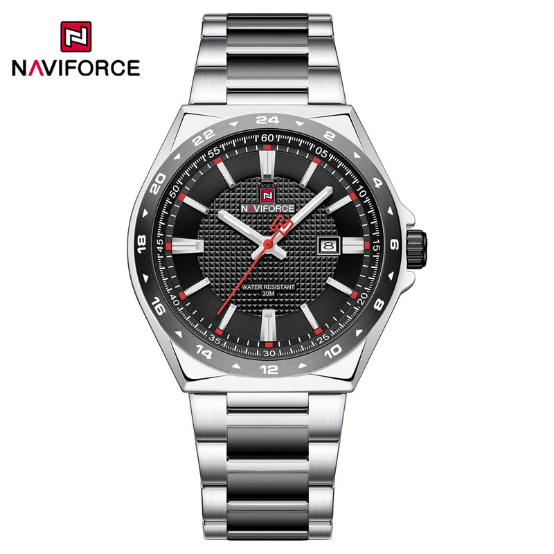 Naviforce - 9266 Silver Black Red for Men