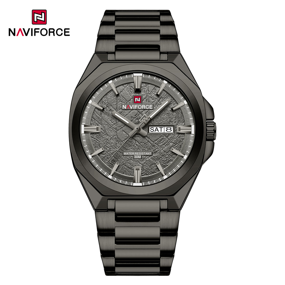 Naviforce 9273 Men's Watch - Black Gray