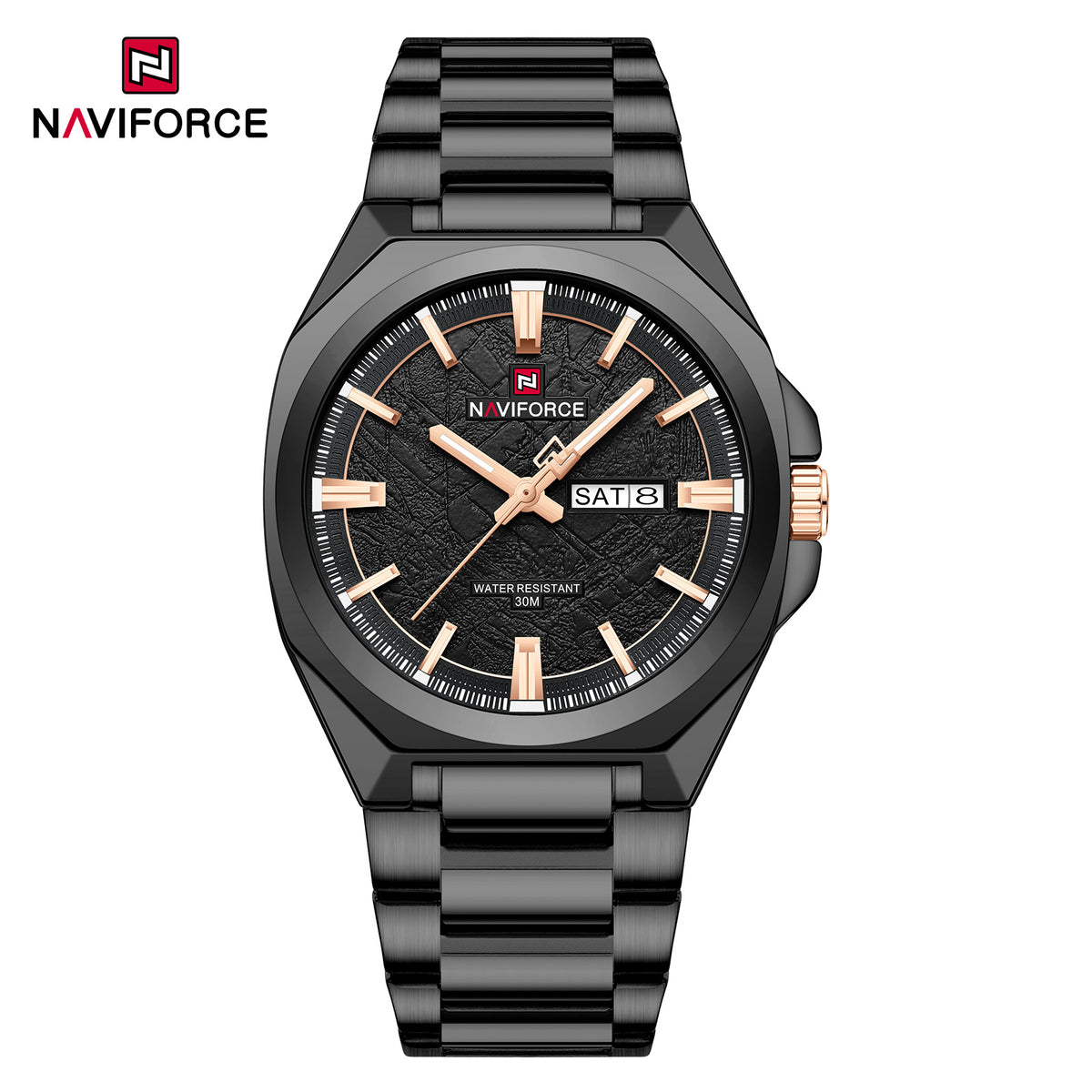 Naviforce 9273 Men's Watch - Black Rose