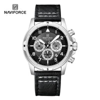 Naviforce 8077 L - Silver Black