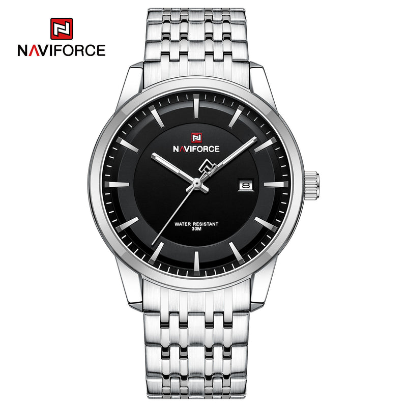 Naviforce 9228 - Silver Black For Man