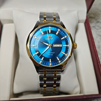 Olevs 3662 CH For Man - Silver Gold Blue