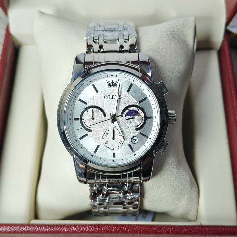 Olevs 2992 CH For Men - Silver