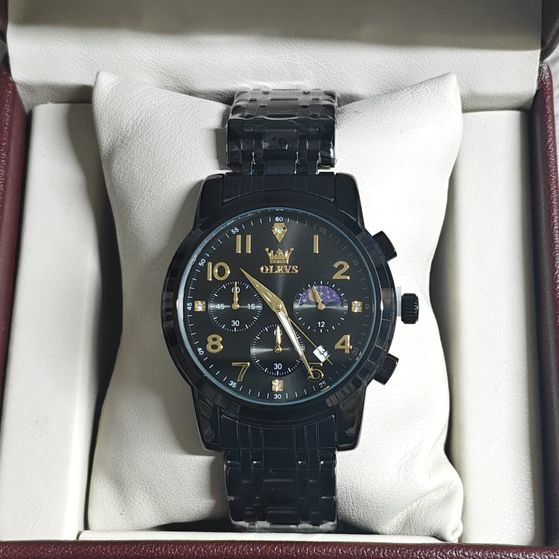 Olevs 3628 CH For Man - Black