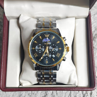 Olevs 3653 For Men - Silver Gold Black
