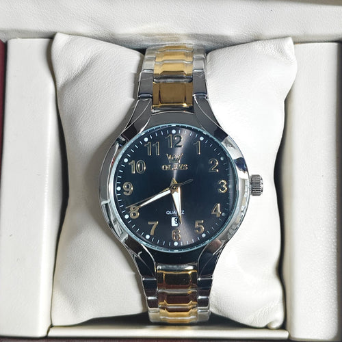 Olevs 3650 CH For Man - Silver Gold Black