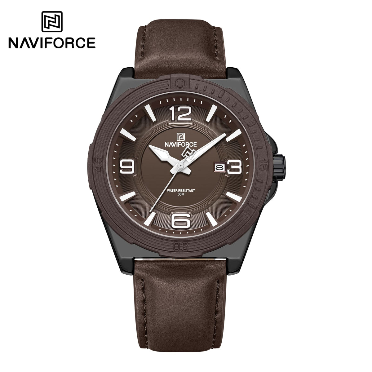 Naviforce 8084 L For Men - Chocolate