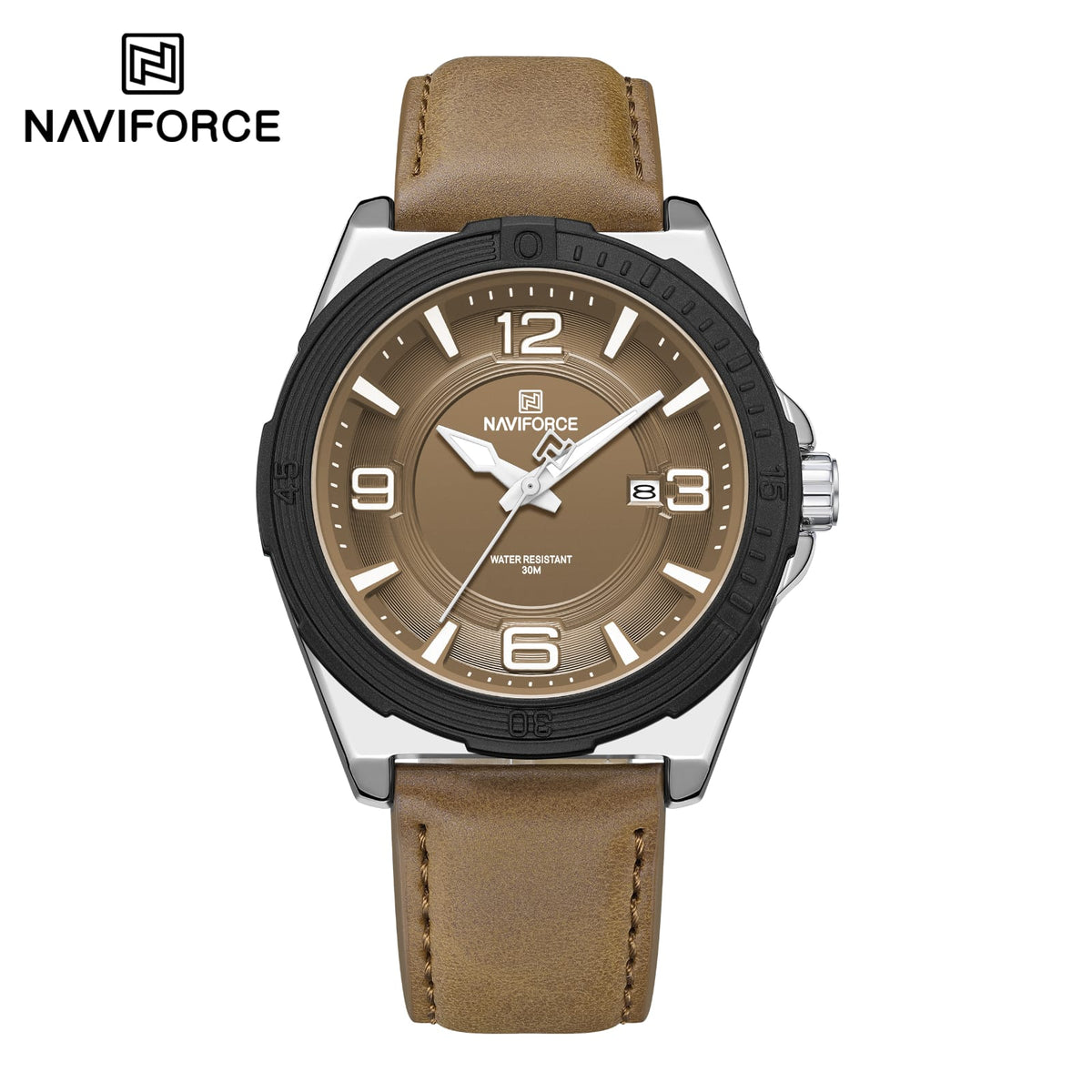 Naviforce 8084 L For Men - Lite Brown