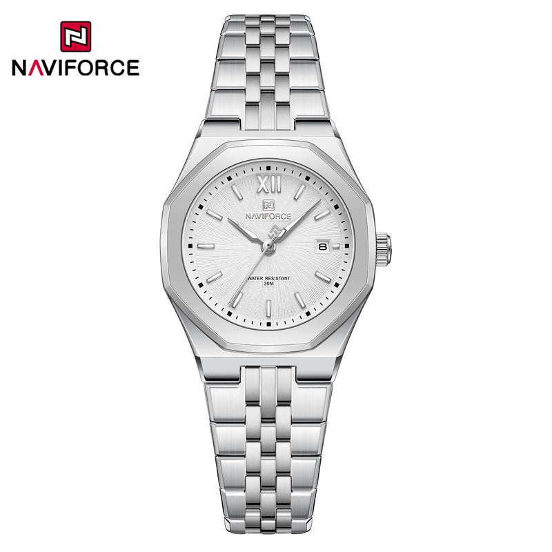 Naviforce 5078 CH For Women - Silver