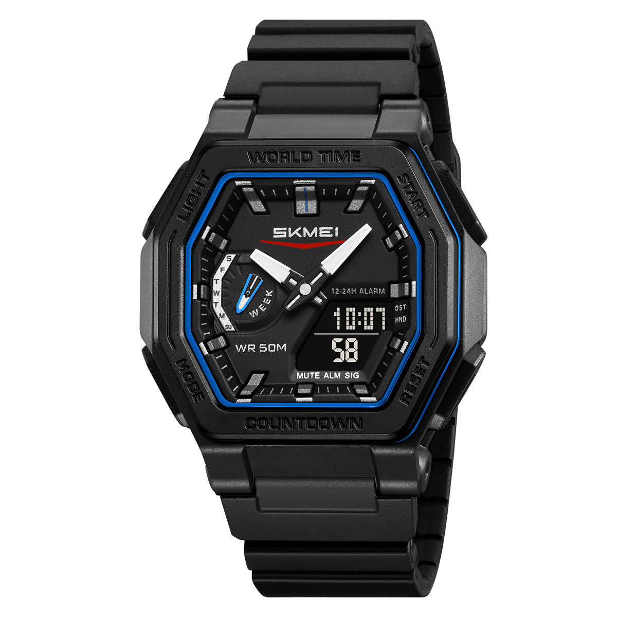 Skmei 2438 For Men - Black Blue