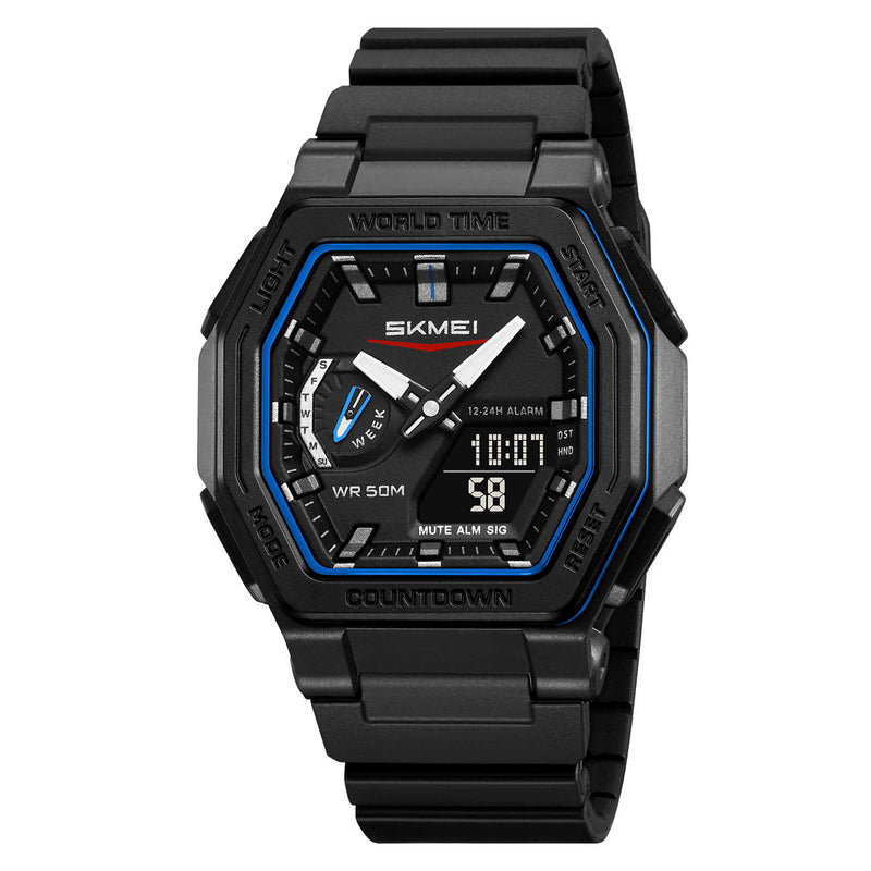 Skmei 2438 For Men - Black Blue