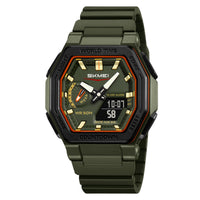 Skmei 2438 For Men - Green Orange