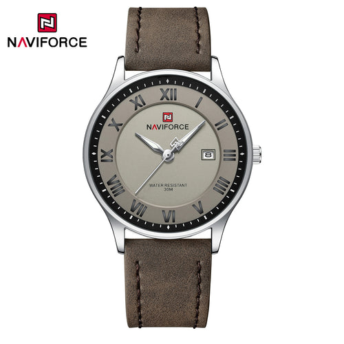 Naviforce 9290 L For Men - Silver Gray