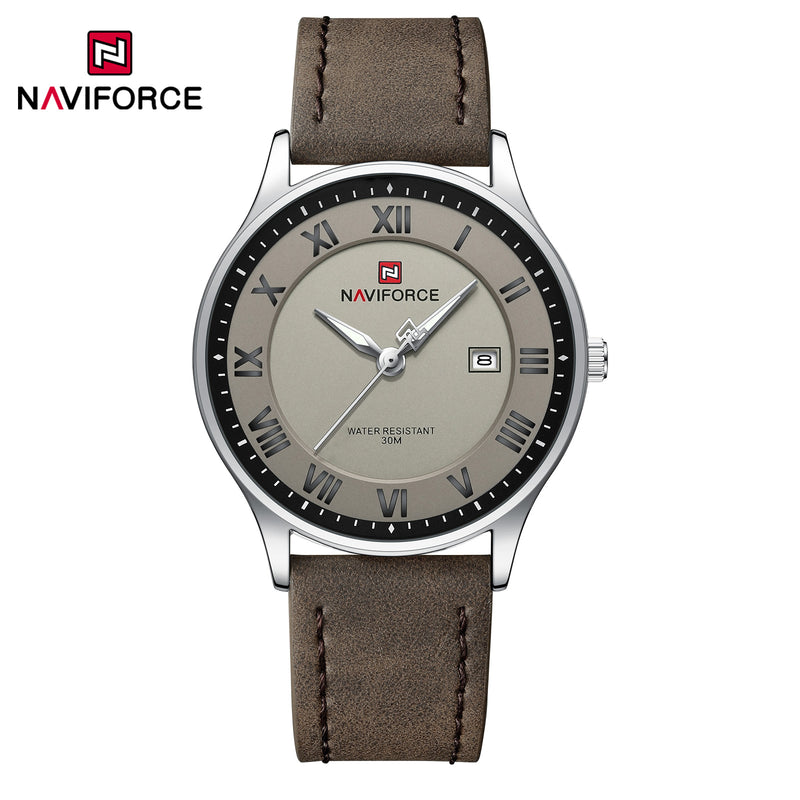 Naviforce 9290 L For Men - Silver Gray