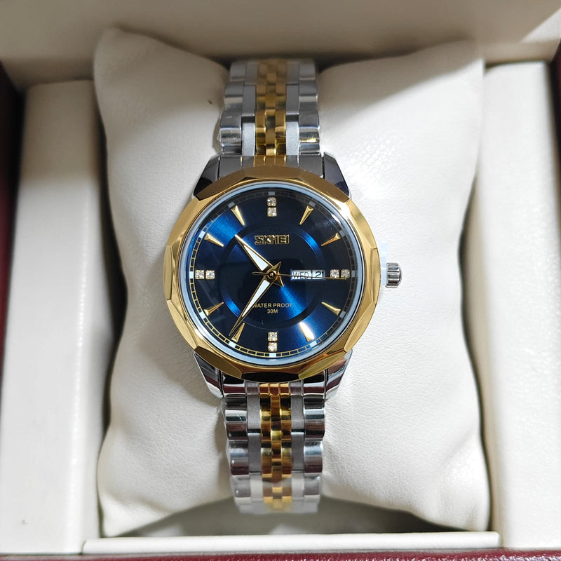 Skmei 9264 For Women - Silver Gold Blue