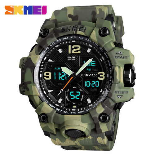 Skmei 1155 Men's Sport Watch - Army Green