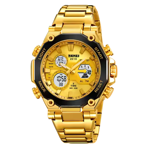 Skmei 2210 CH For Men - Black Gold