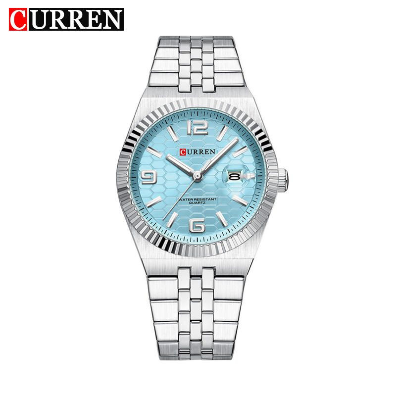 Curren 8498 For Men - Silver Sky