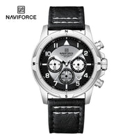 Naviforce 8077 L - Silver Black White