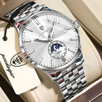 Poedagar 854 CH For Men - Silver Gold Blue