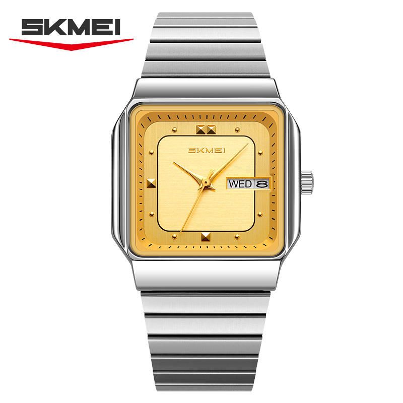 Skmei 9414 CH For Unisex -Silver Gold