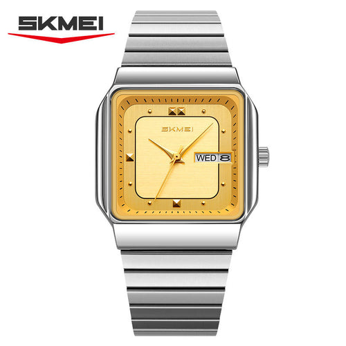 Skmei 9414 CH For Unisex -Silver Gold