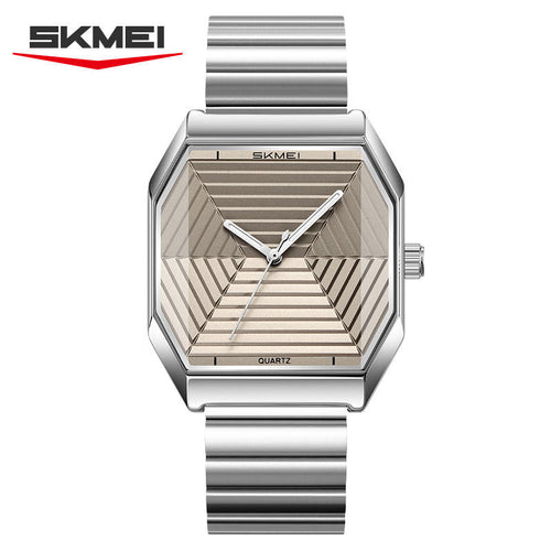 Skmei 9393 CH For Men - Silver Gray