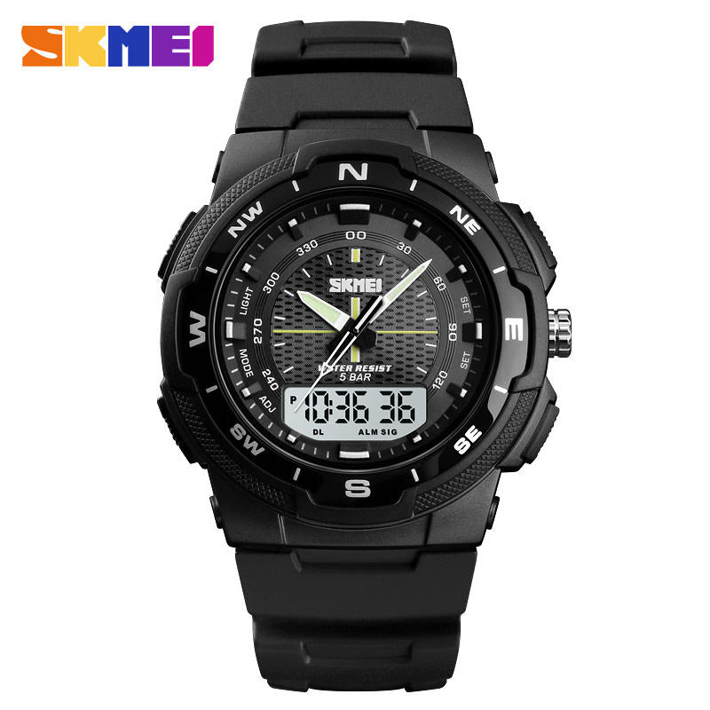 SKMEI 1454 Men's Sport Watch - Black White