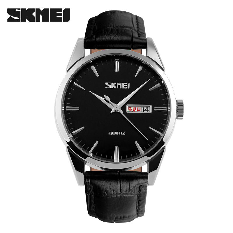 Skmei 9073 -Silver Black
