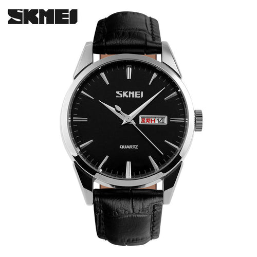 Skmei 9073 -Silver Black