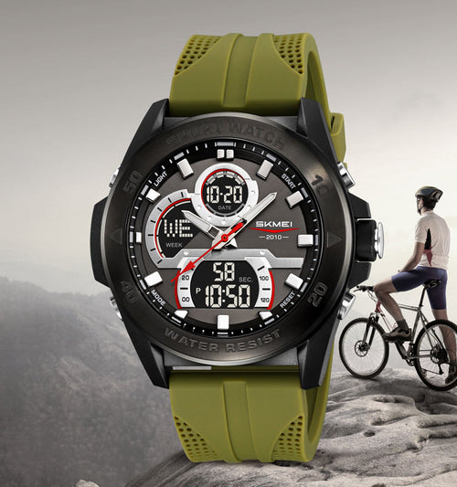 Skmei 2486 Men's Sport Watch - Black Green