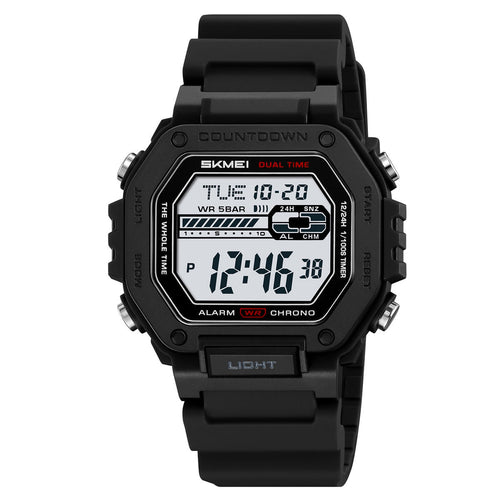 Skmei 2523 Silicone strap Men - Black White