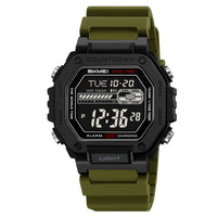 Skmei 2523 Silicone strap Men - Black Green
