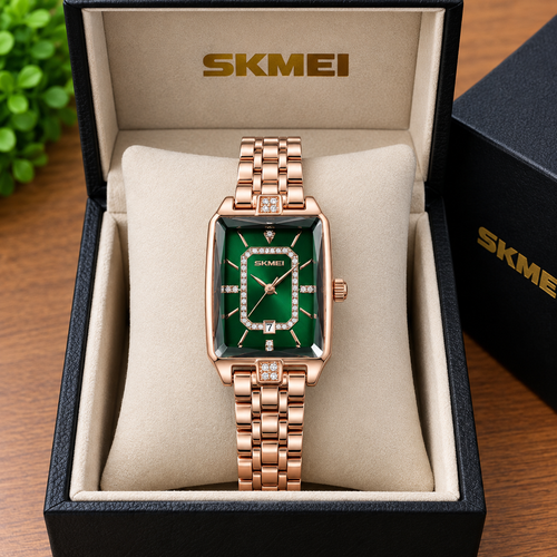 SKMEI 2781 Watch - Rose Green